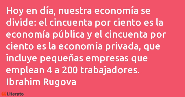 Frases de Ibrahim Rugova