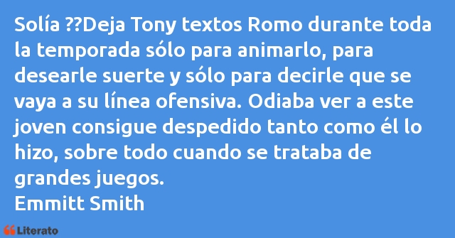 Frases de Emmitt Smith