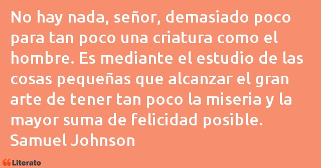 Frases de Samuel Johnson