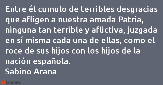 Frases de Sabino Arana