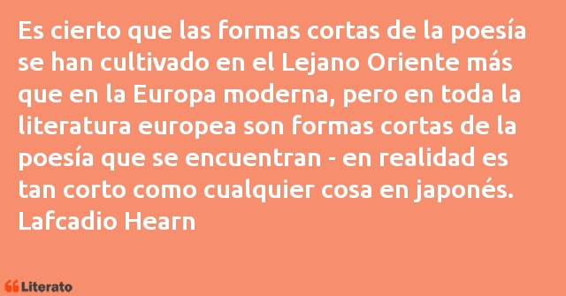 Frases de Lafcadio Hearn