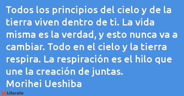 Frases de Morihei Ueshiba