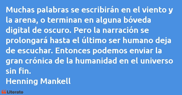 Frases de Henning Mankell