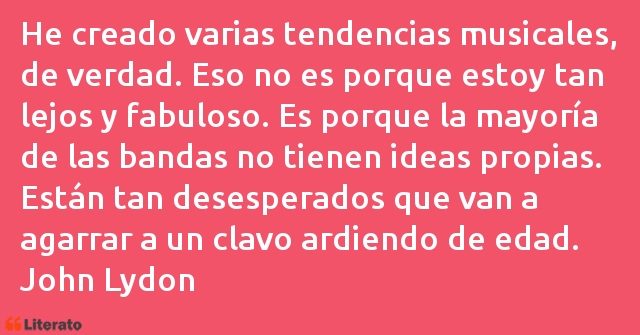 Frases de John Lydon