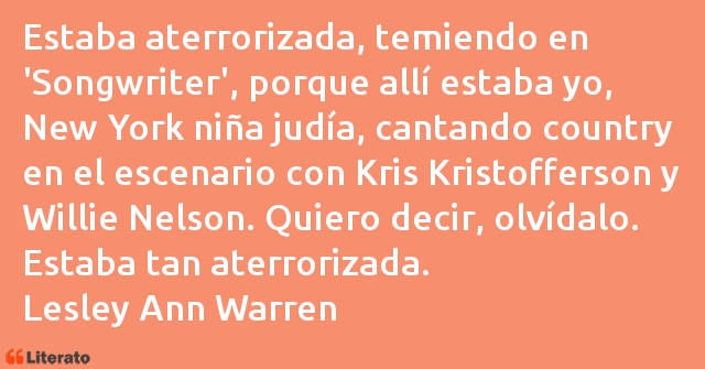 Frases de Lesley Ann Warren