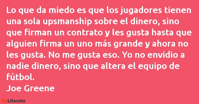 Frases de Joe Greene