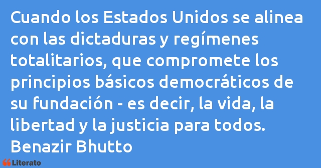 Frases de Benazir Bhutto