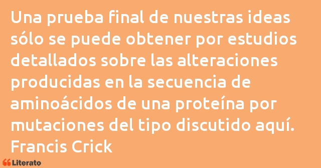 Frases de Francis Crick