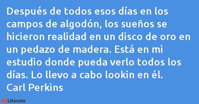 Frases de Carl Perkins