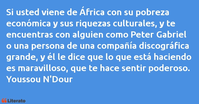 Frases de Youssou N'Dour