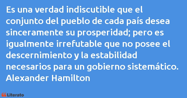 Frases de Alexander Hamilton