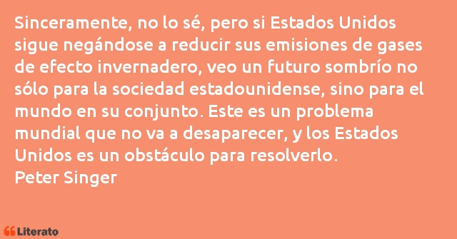 Frases de Peter Singer