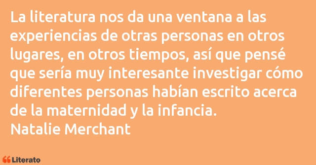 Frases de Natalie Merchant