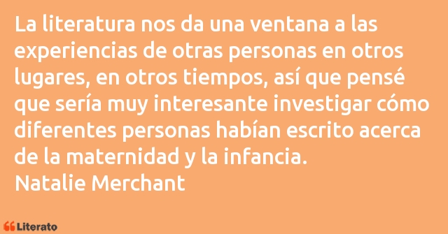 Frases de Natalie Merchant