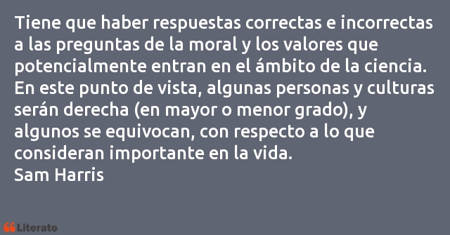 Frases de Sam Harris