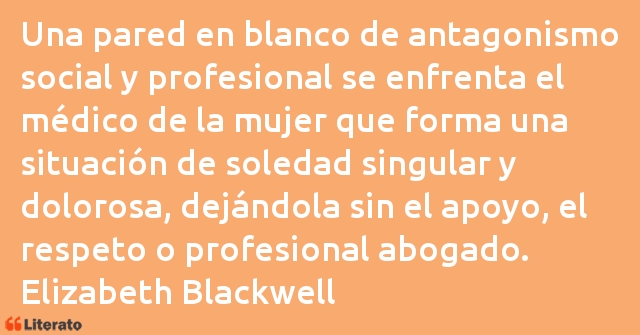 Frases de Elizabeth Blackwell