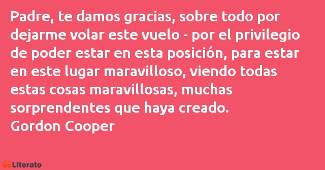 Frases de Gordon Cooper