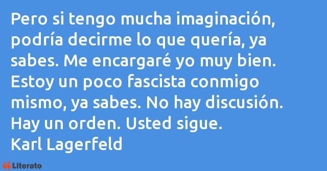 Frases de Karl Lagerfeld