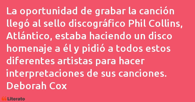 Frases de Deborah Cox