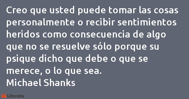 Frases de Michael Shanks