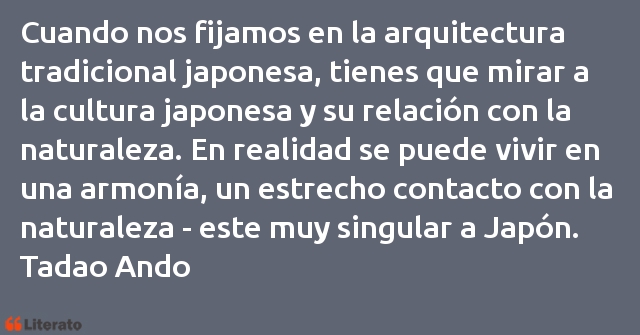 Frases de Tadao Ando