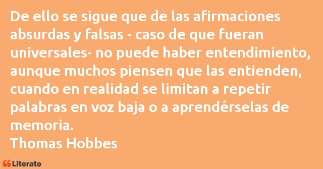 Frases de Thomas Hobbes