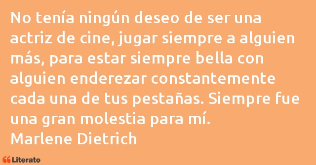 Frases de Marlene Dietrich