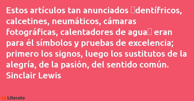 Frases de Sinclair Lewis