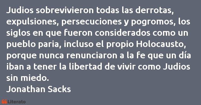 Frases de Jonathan Sacks