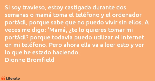 Frases de Dionne Bromfield