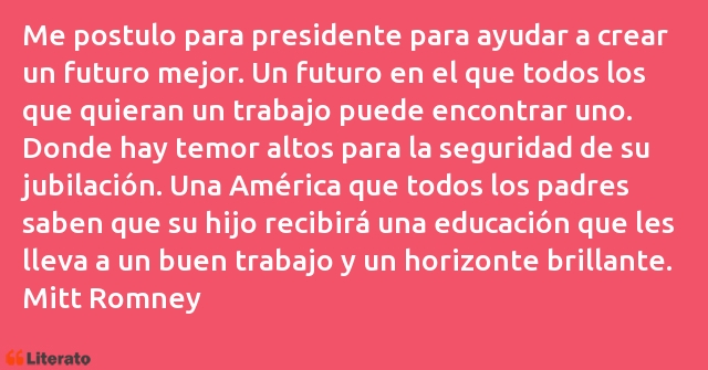 Frases de Mitt Romney