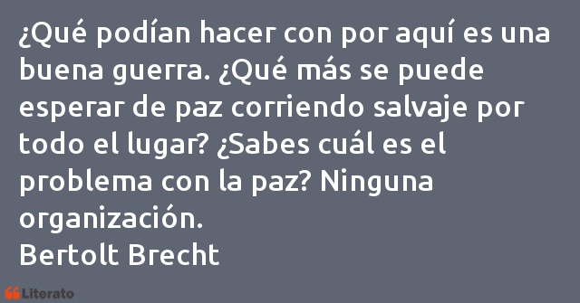 Frases de Bertolt Brecht