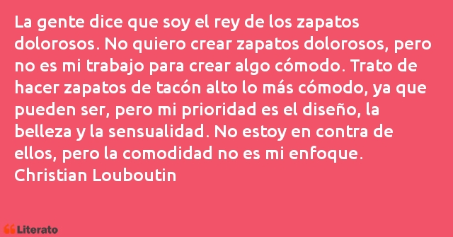 Frases de Christian Louboutin