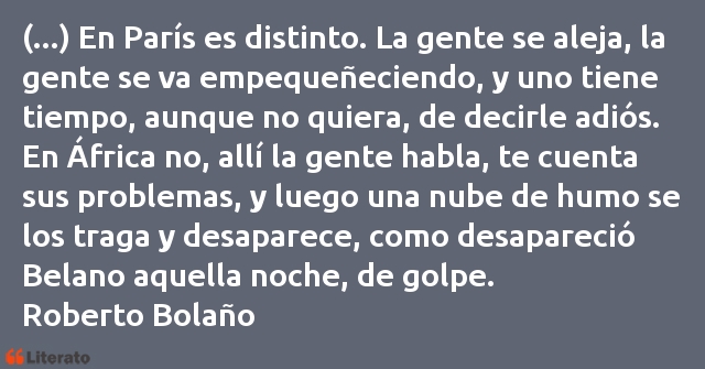 Frases de Roberto Bolaño