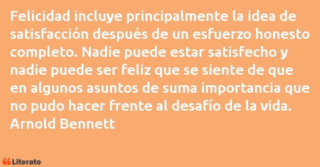 Frases de Arnold Bennett