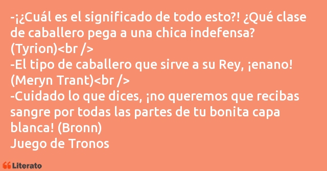 Frases de Juego de Tronos
