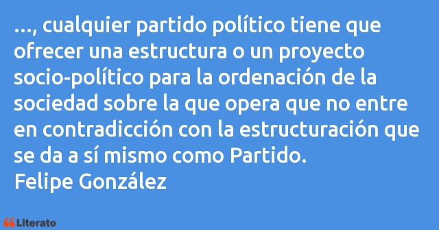 Frases de Felipe González