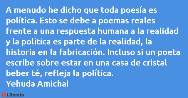 Frases de Yehuda Amichai