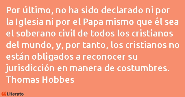 Frases de Thomas Hobbes