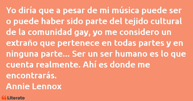 Frases de Annie Lennox