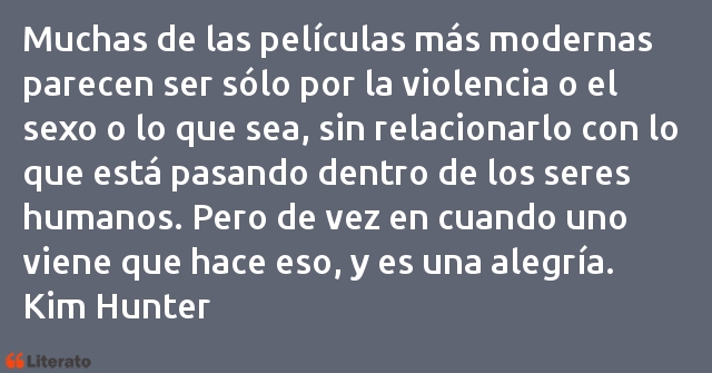 Frases de Kim Hunter