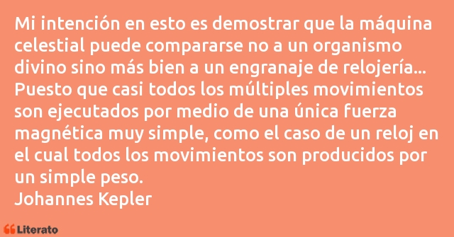 Frases de Johannes Kepler