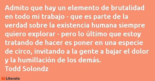 Frases de Todd Solondz