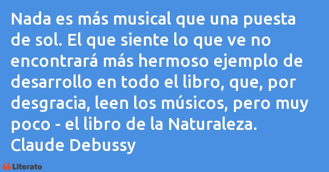 Frases de Claude Debussy