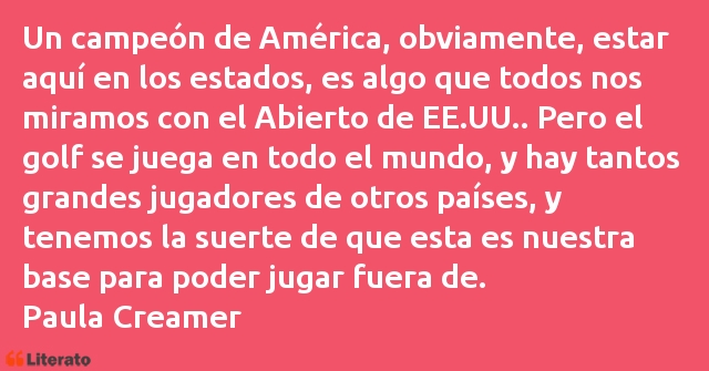 Frases de Paula Creamer