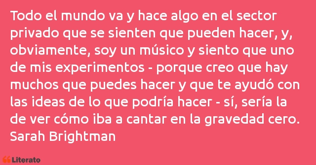 Frases de Sarah Brightman