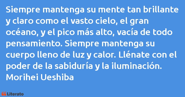 Frases de Morihei Ueshiba