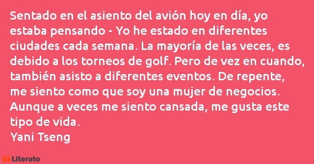 Frases de Yani Tseng