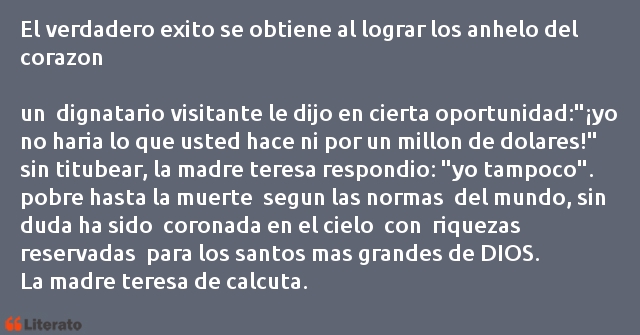 Frases de Madre Teresa De Calcuta