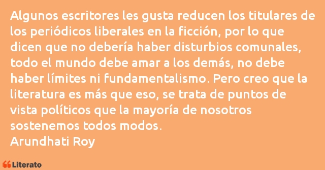 Frases de Arundhati Roy